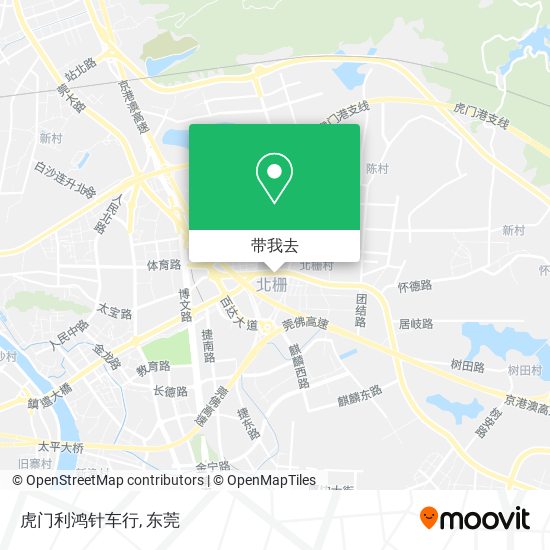 虎门利鸿针车行地图