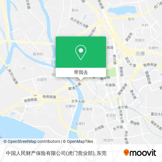 中国人民财产保险有限公司(虎门营业部)地图