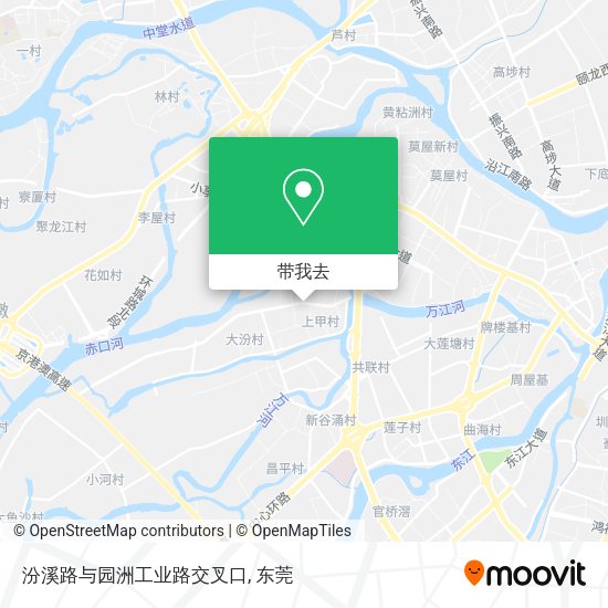 汾溪路与园洲工业路交叉口地图