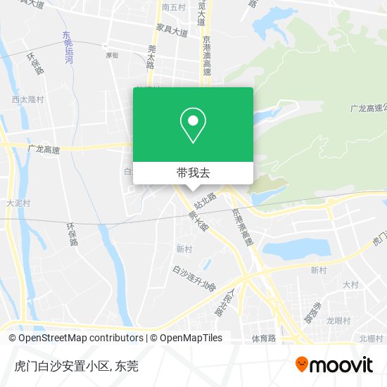 虎门白沙安置小区地图