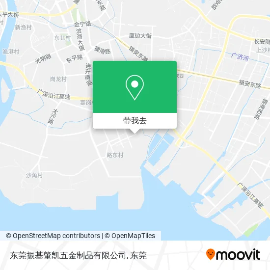 东莞振基肇凯五金制品有限公司地图