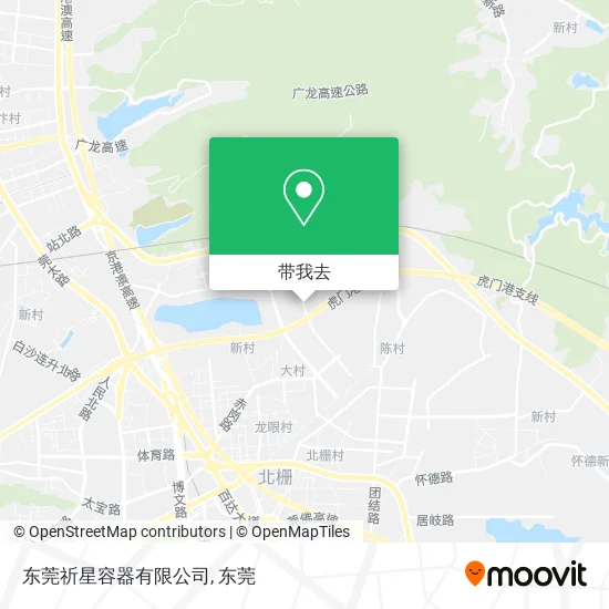 东莞祈星容器有限公司地图