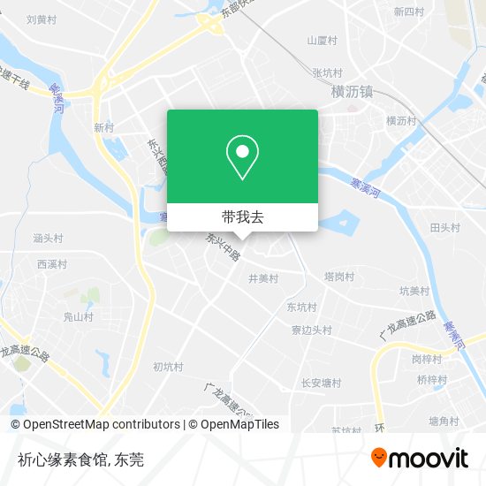 祈心缘素食馆地图