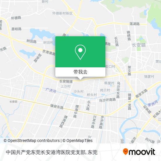 中国共产党东莞长安港湾医院党支部地图