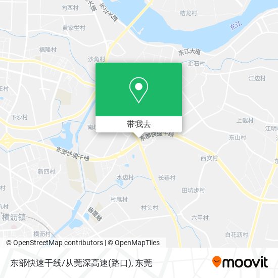 东部快速干线/从莞深高速(路口)地图
