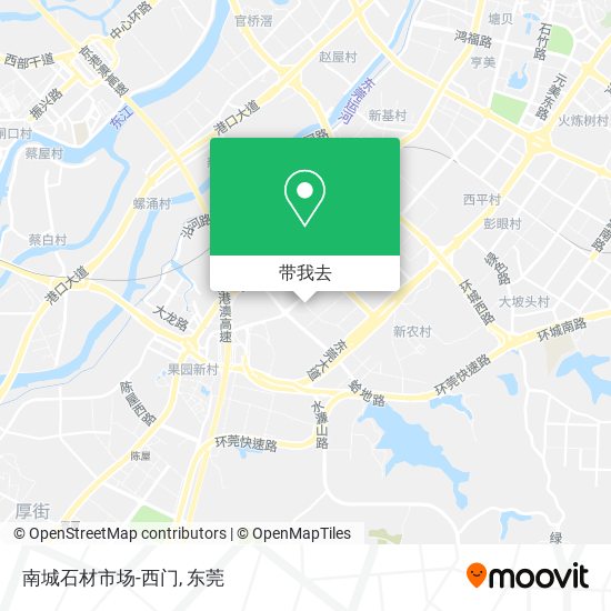 南城石材市场-西门地图