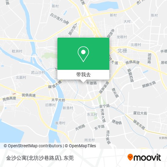 金沙公寓(北坊沙巷路店)地图