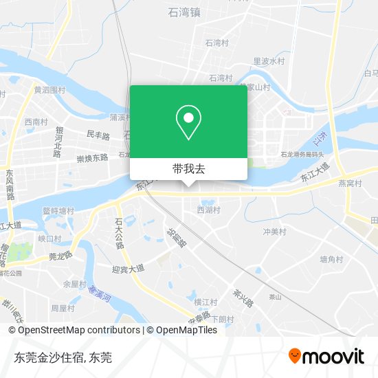 东莞金沙住宿地图