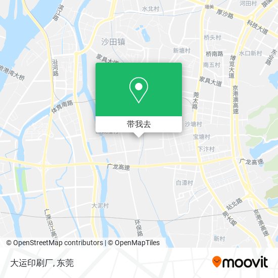 大运印刷厂地图