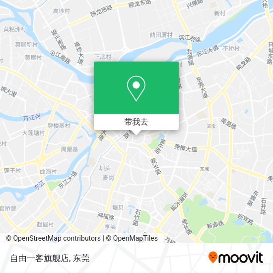 自由一客旗舰店地图