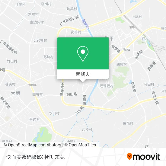 快而美数码摄影冲印地图