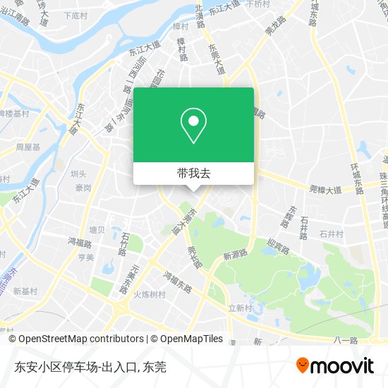 东安小区停车场-出入口地图