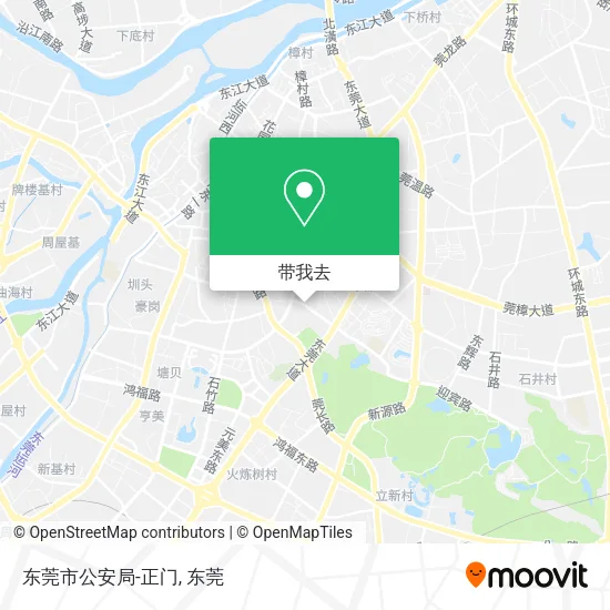 东莞市公安局-正门地图