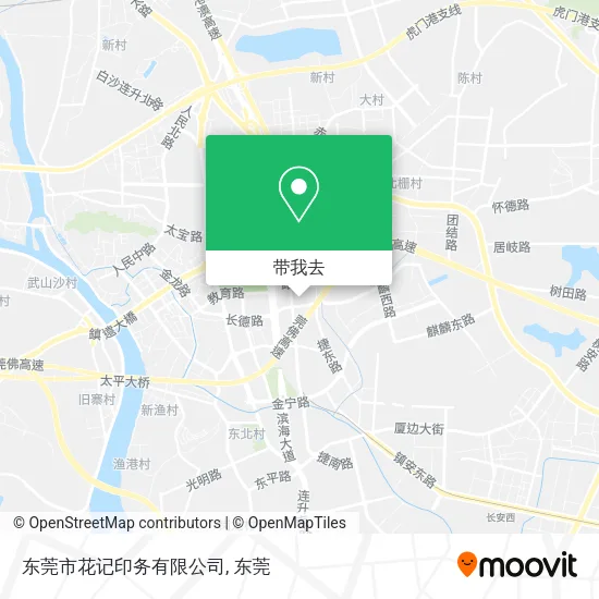 东莞市花记印务有限公司地图
