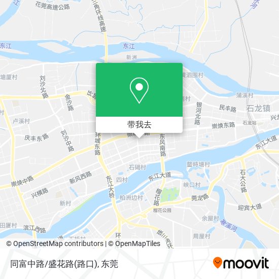 同富中路/盛花路(路口)地图