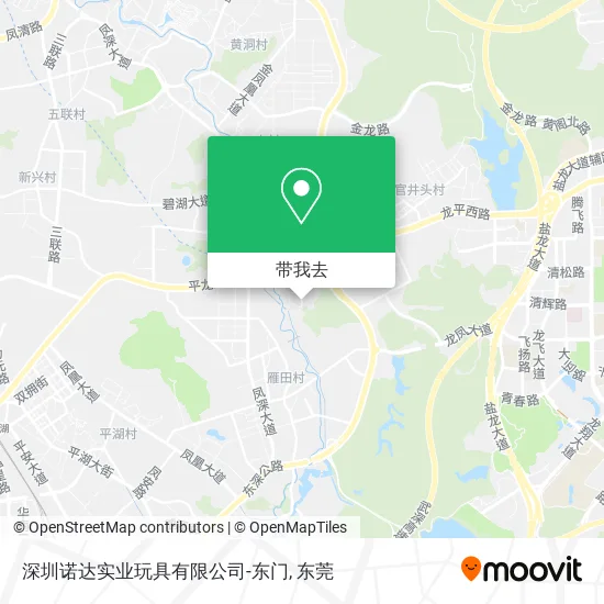深圳诺达实业玩具有限公司-东门地图