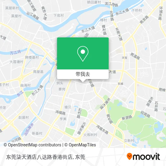 东莞柒天酒店八达路香港街店地图