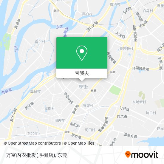万富内衣批发(厚街店)地图