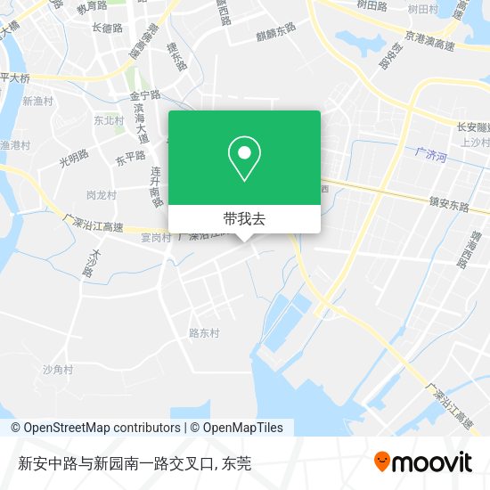 新安中路与新园南一路交叉口地图