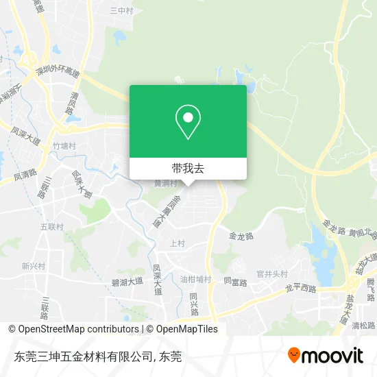 东莞三坤五金材料有限公司地图