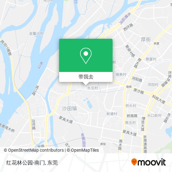 红花林公园-南门地图
