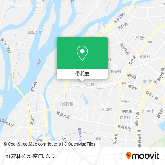 红花林公园-南门地图