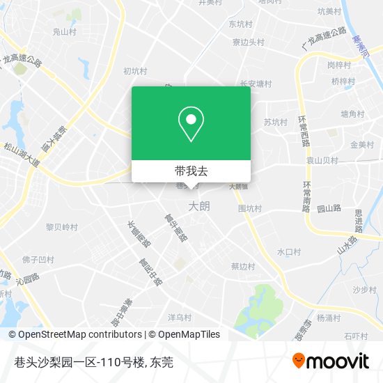 巷头沙梨园一区-110号楼地图