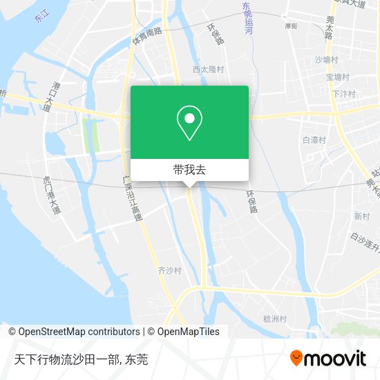 天下行物流沙田一部地图