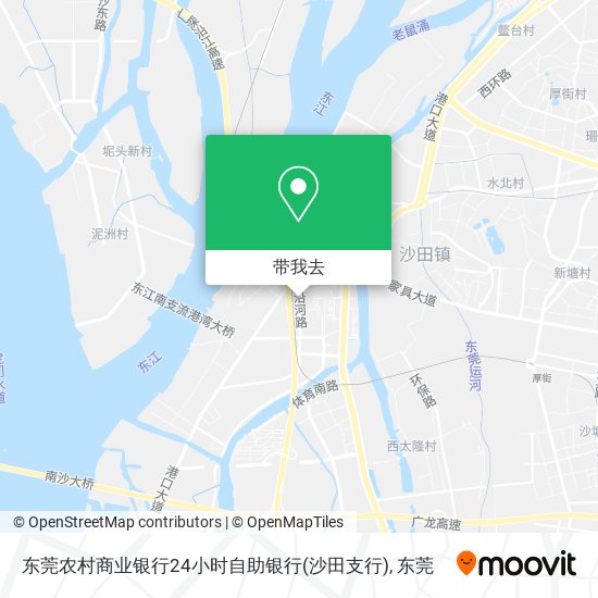 东莞农村商业银行24小时自助银行(沙田支行)地图