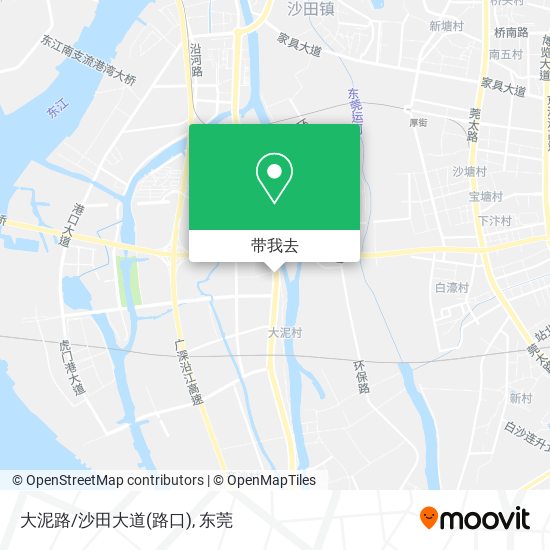 大泥路/沙田大道(路口)地图