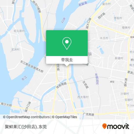 聚鲜果汇(沙田店)地图