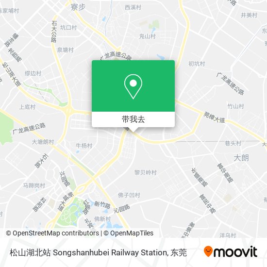 松山湖北站 Songshanhubei Railway Station地图