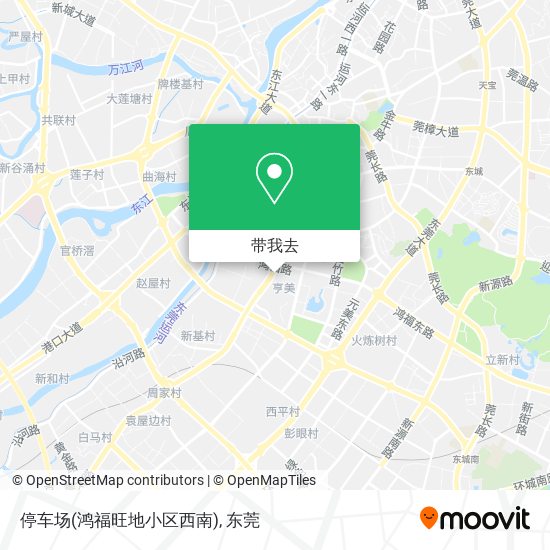 停车场(鸿福旺地小区西南)地图