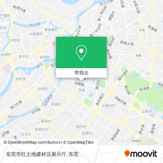 东莞市红土地建材店展示厅地图