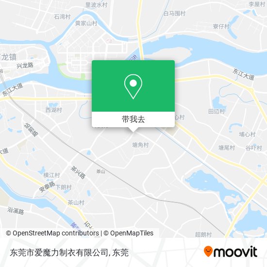 东莞市爱魔力制衣有限公司地图