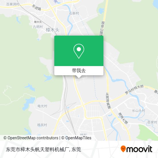 东莞市樟木头帆天塑料机械厂地图