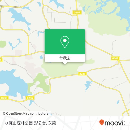 水濂山森林公园-彭公台地图
