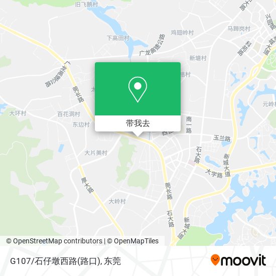 G107/石仔墩西路(路口)地图