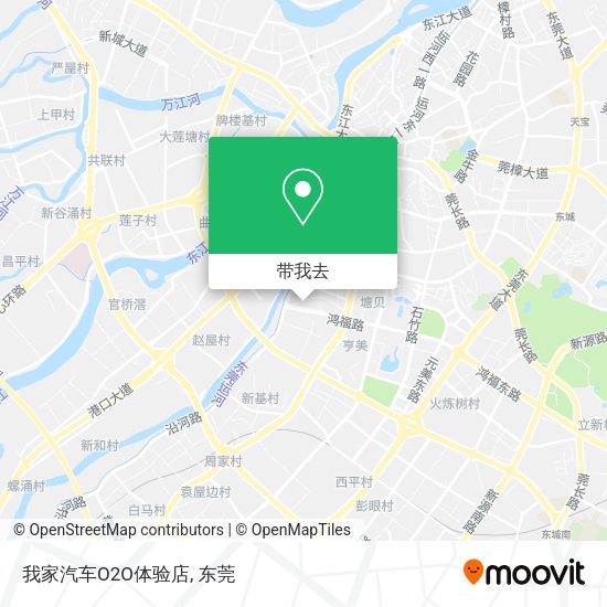我家汽车O2O体验店地图