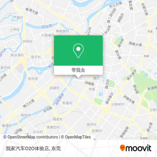 我家汽车O2O体验店地图