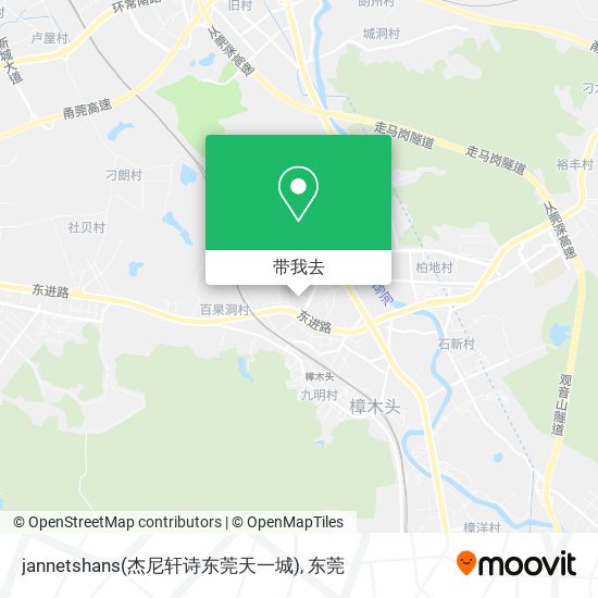 jannetshans(杰尼轩诗东莞天一城)地图
