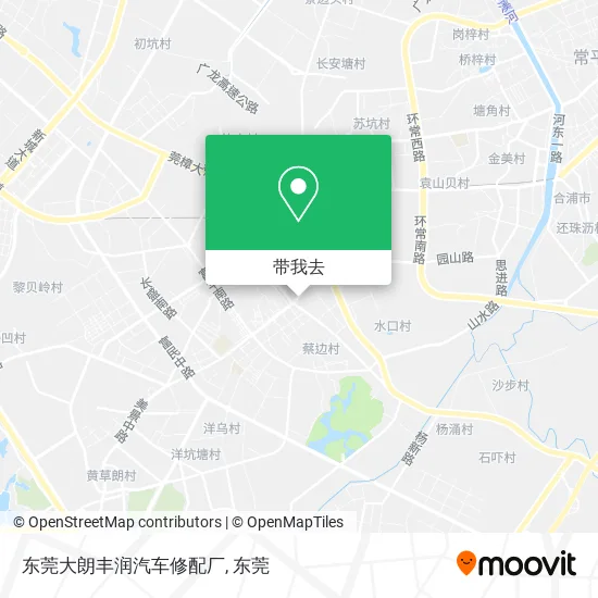东莞大朗丰润汽车修配厂地图