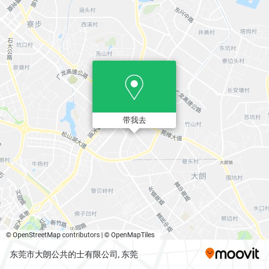 东莞市大朗公共的士有限公司地图