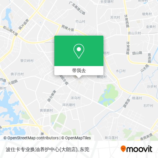 波仕卡专业换油养护中心(大朗店)地图