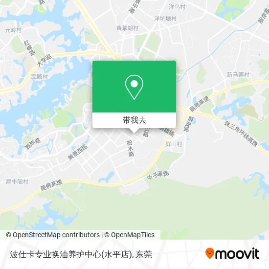 波仕卡专业换油养护中心(水平店)地图