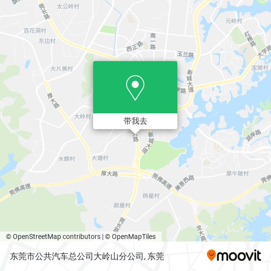 东莞市公共汽车总公司大岭山分公司地图