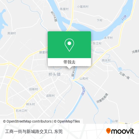 工商一街与新城路交叉口地图