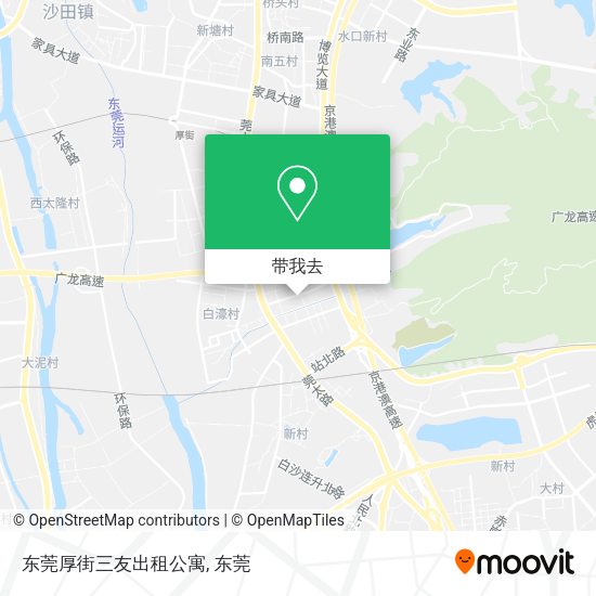 东莞厚街三友出租公寓地图
