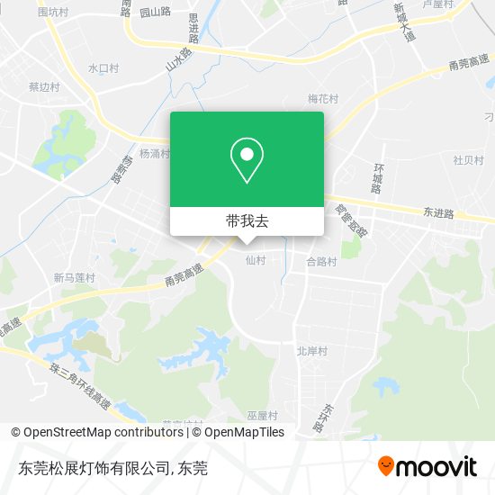 东莞松展灯饰有限公司地图