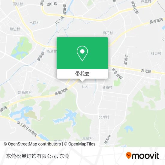 东莞松展灯饰有限公司地图